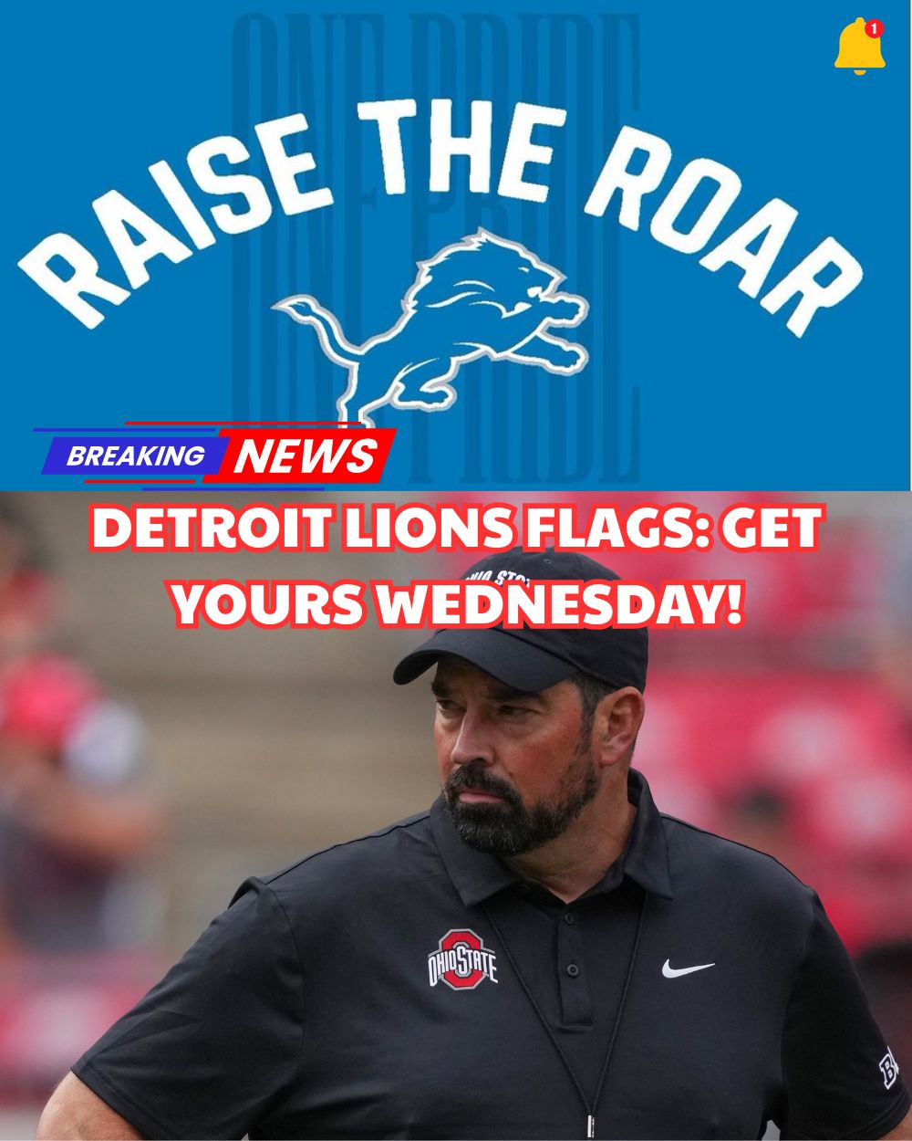 Detroit Lions limited edition flags available starting Wednesday: Here’s how to get one