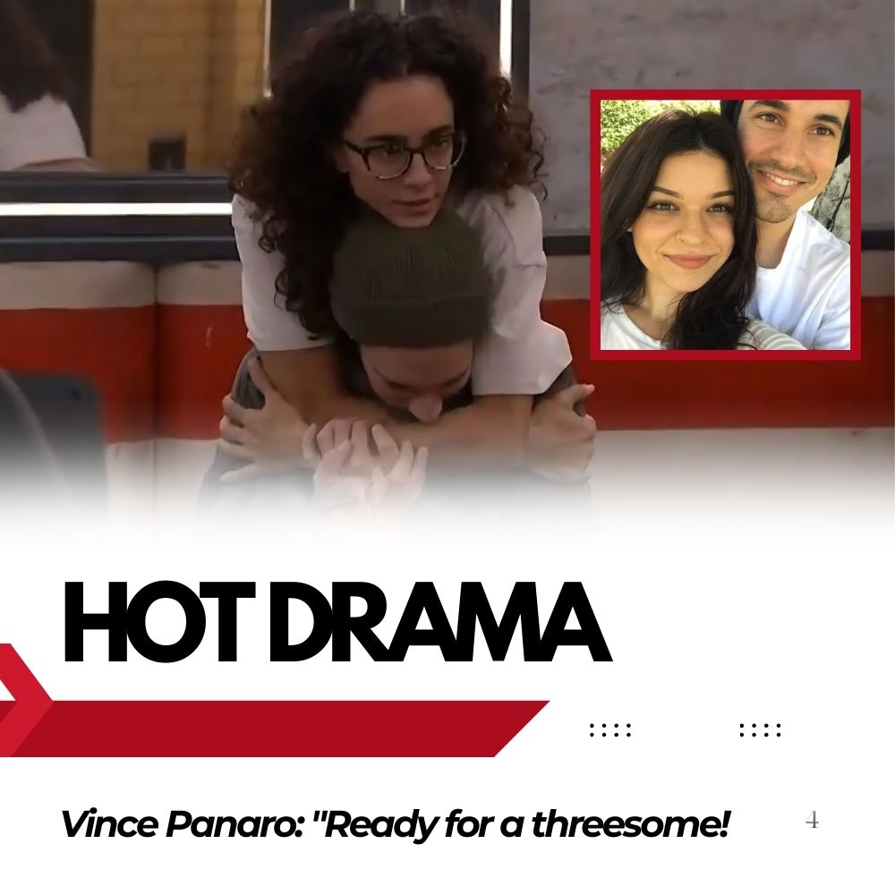 Vince Panaro cheated on Kelsey, and while he was beneath Morgan Pope’s chest, he said he was ready for a threesome.